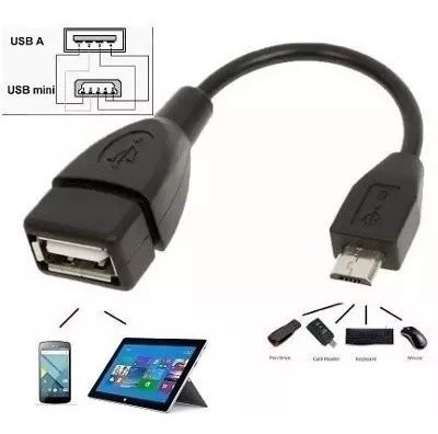 Cable Adaptador Otg Micro Usb Macho A Usb Hembra Nuevo T/f