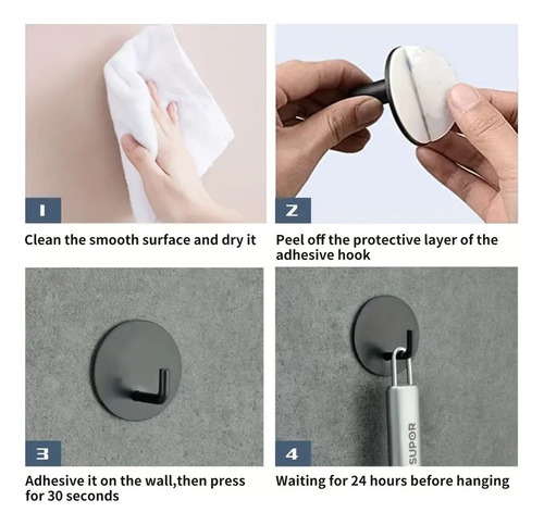 Perchero Adhesivo Baño Cocina Pared Modelo 2