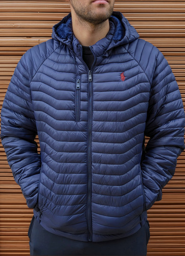 Campera Polo Ralph Lauren Uniqlo Capucha Hombre Cierre Pecho