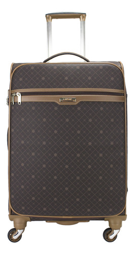 Mala De Viagem Média 23kg Munique Café 70cm Com Giro 360º Marrom