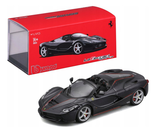 1:43 Ferrari Laferrari Aperta Negro Serie Signature -bburago