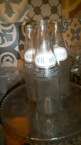 Antiguas Botellas Marca Vittel 1/2lt Vintage Coleccionistas 