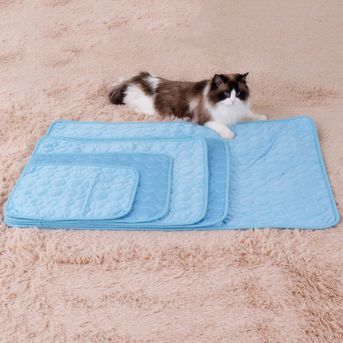 Colchón De Refrigeración Para Mascotas, Colchoneta Fría Para Color Azul Diseño S
