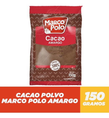 Cacao Amargo Marco Polo 150gr(5uni) Super