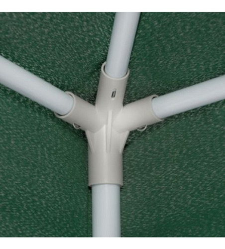 Barraca de toldo de poliéster 3x3 Mt de metal verde e poliéster
