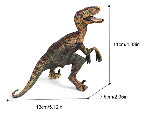 Coma Sólida Pintada A Mano Con Diseño De Dinosaurio, Modelo