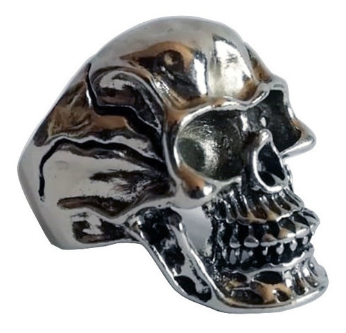 Anillo De Calavera Craneo Rockero Metalero Místico 