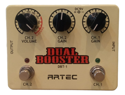 Pedal De Efecto Artec Dual Booster Dbt-1