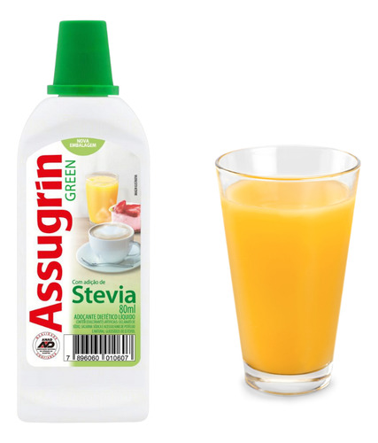 Kit 6 Adoçantes Líquido C/ Stevia Assugrin 80ml