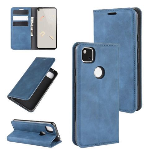 Funda De Piel Magnética Empresarial Para Google Pixel 4a