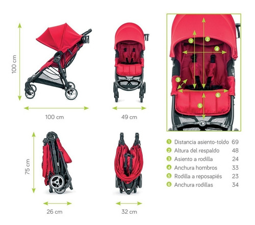 Adaptador para silla grupo 0 Baby Jogger City Mini Zip
