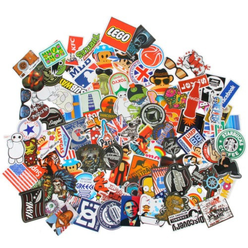 400pcs Mix Lot Pegatinas Skateboard Etiqueta Graffiti Laptop