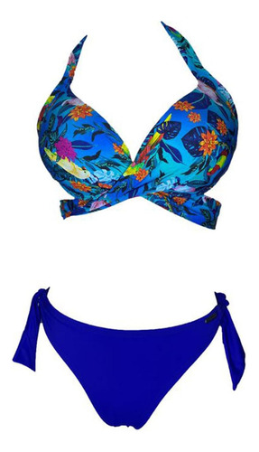 Bikini Semihilo Lismar Ruiz Azul Gl-18 Color Azul