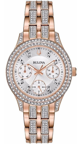 Reloj Bulova Crystal Swarovski Original 98n113 E-watch