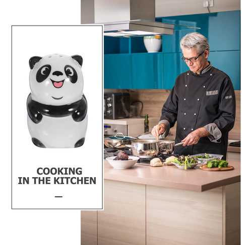 Panda Molding Pepper Shaker Kitchen Saler Jar Ceramic Panda