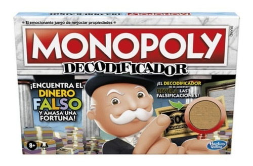 Imagen 1 de 5 de Juego de mesa Monopoly Crooked cash Hasbro F2674