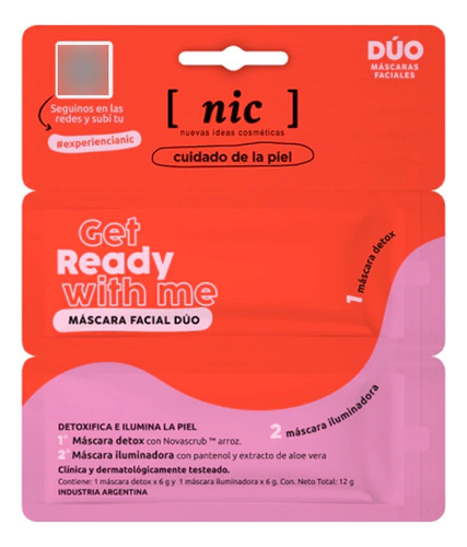 Nic Kit X4 Rutina Facial Completa Hidratacion Luminosidad