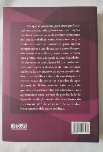 Avaliação Da Aprendizagem - Componente Do Ato Pedagógico - Luckesi - Cortez (Usado)