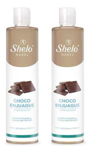 Choco Enjuague Chocolate Cacao Cabello Suave Hidratado Sheló