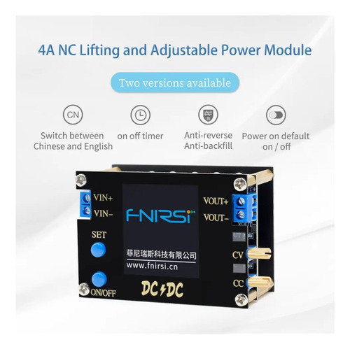Modulo Eleva-reductor De Voltaje Dc-dc Fnirsi (in7v-32v) 50w