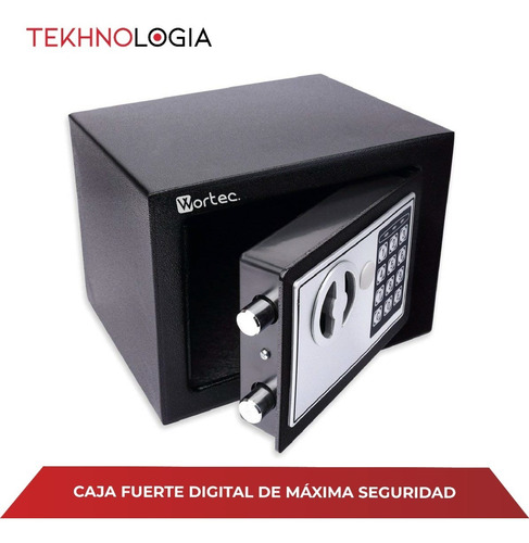 Imagen 5 de 10 de Caja Fuerte Electronica C/ Teclado Y 2 Llaves Digital Wortec