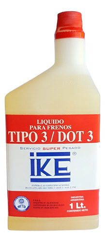 Caja X 12 Unidades De Líquido Para Frenos Ike Dot3 X 1 Lt