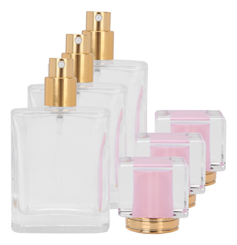 50 Ml De Perfume Recargable Botella De Vidrio Transparente