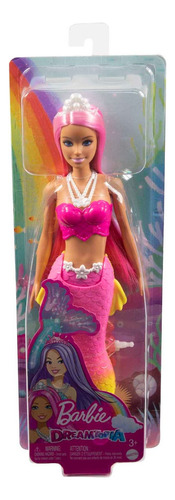 Barbie Dreamtopia Mermaid, Con Cabello Colorido Rosa
