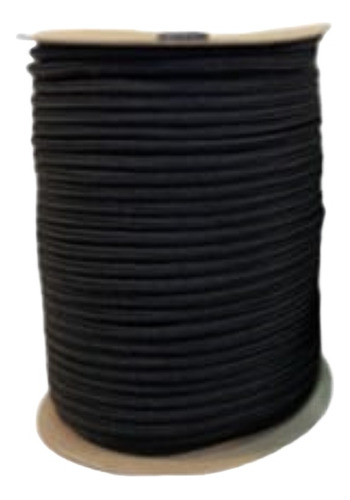 Soga Cuerda Elastica Negra Para Amarrar 5 Mm X 10 Metros 