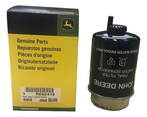 John Deere Filtro De Diésel Re62419
