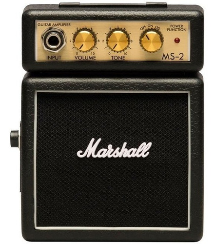 Marshall Mini Amp Ms-2 Micro Amp Black - Novo Frete Gratis