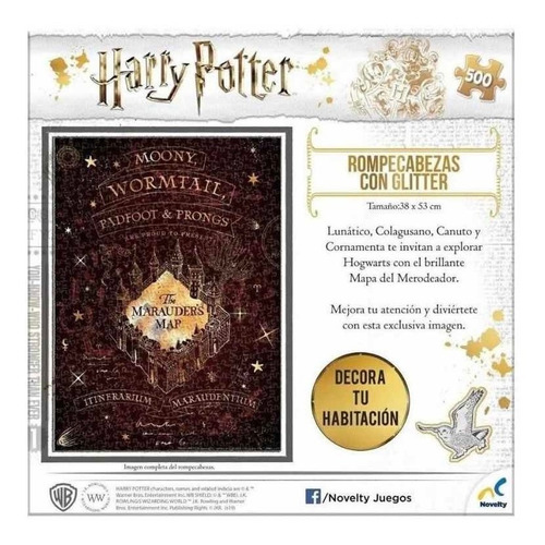 Rompecabezas 500 Pz Harry Potter Mapa De Los Merodeadores (Usado)
