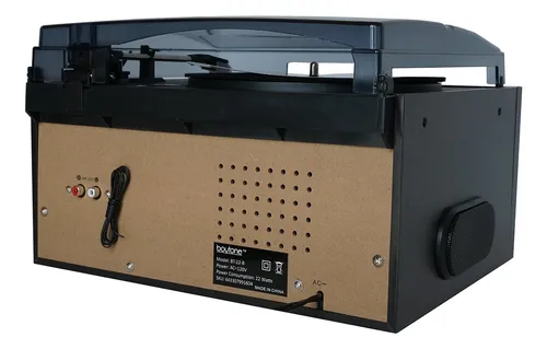 Boytone Bt-22b, Tocadiscos Bluetooth, Radio Am/fm, Cassette.