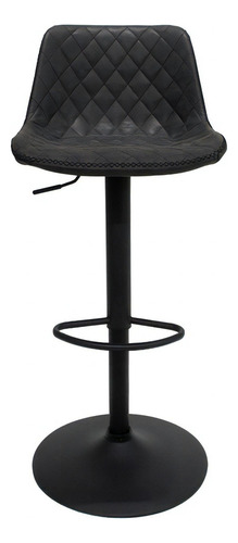 Taburete de cocina americano giratorio ajustable, color Nápoles, taburete de cocina alto tapizado, encimera, encimera negra