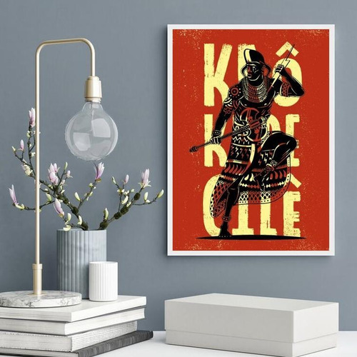 Quadro Candomblé Poster Xangô 24x18cm