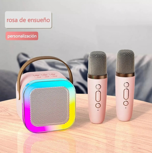Máquina De Karaoke Altavoz Bluetooth Para Niños 2 Micrófonos