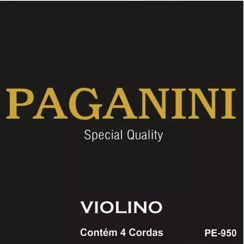 Encordoamento De Violino Corda Paganini Special Qualit Pe950