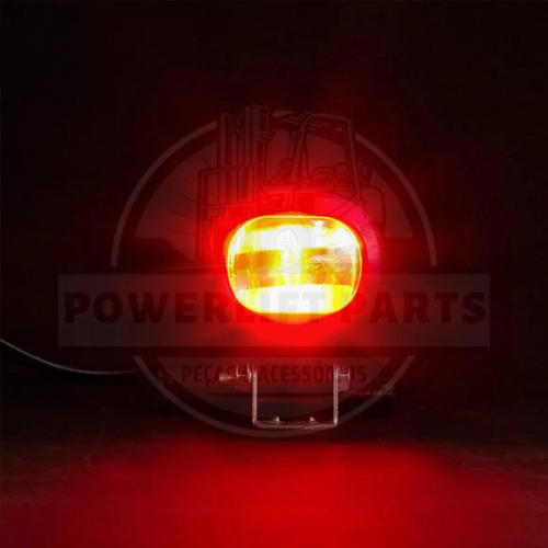 Farol Red Zone Led Vermelha Linear Empilhadeira 10-80v 30w
