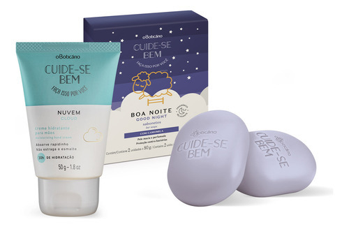 Kit Cuide-se Bem: Sabonete Barra 80g + Creme Mãos 50g