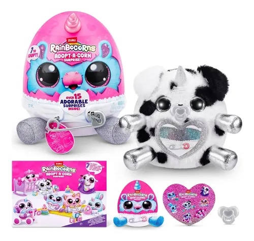 Peluche Fun Divirta-se Grande Ovo Rainbocorns Adopt-a-corn