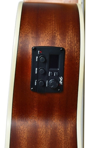 Imagem 8 de 9 de Violão Seizi Mini Nagoya Half Cutaway Natural Satin Com Bag