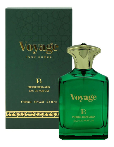 Perfume Árabe Pierre Bernard Voyage Masculino. Original Com Nf. Alta Fixação Na Pele
