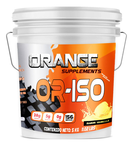 Proteína Suplemento Gym Polvo Isolate Orange Chocolate 5 Kg Sabor Nuez