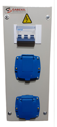 Tablero Eléctrico Obras Trifásico Portátil 2 Tomas 21 Kva