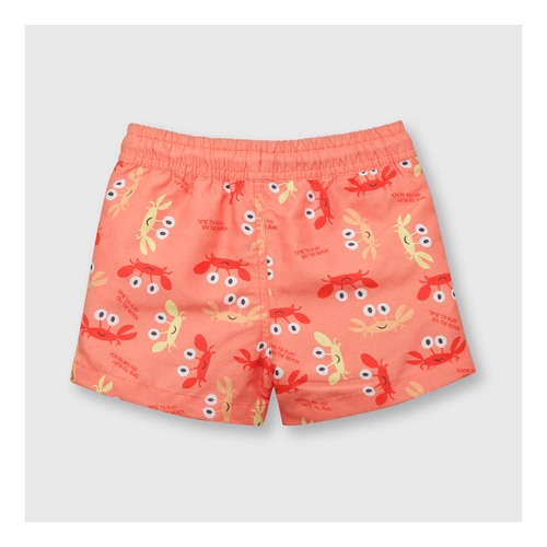 Traje De Baño De Bebe Niño Estampado Naranjo (3 A 36 Meses)