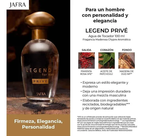 Legend Fragancias De Caballero Jafra JAFRA Legend For Men Eau De