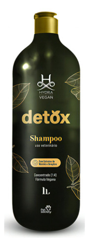 Champú vegano Hydra 1 4 Detox, 1 litro, champú vegano Pet Society