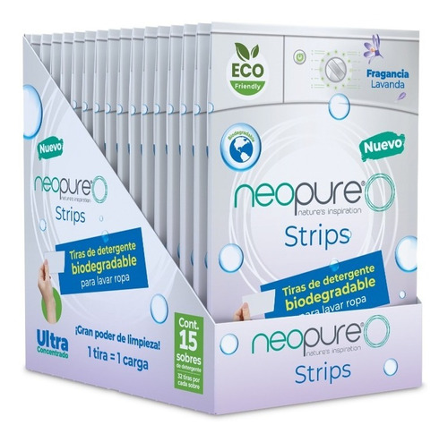 Neopure® Strips  Caja Tiras De Detergente Biodegradable