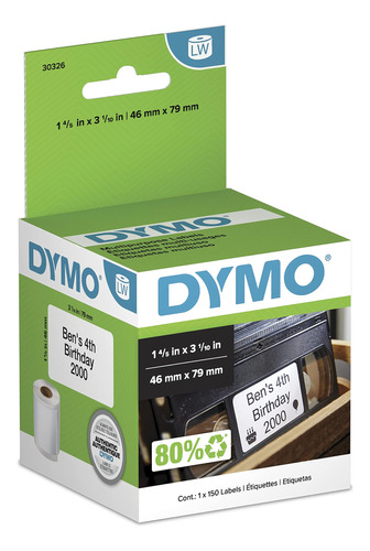 Dymo Lw - Etiquetas De Video Superiores Para Impresoras De E