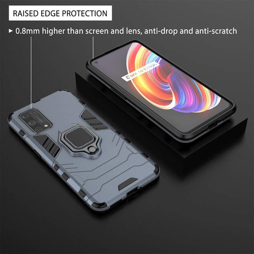 Funda Uso Rudo Carcasa Para Oppo A57/a77+mica Azul Oppo A57 4g/5g/ A77 4g/5g/ A57e 4g / A57s 4g